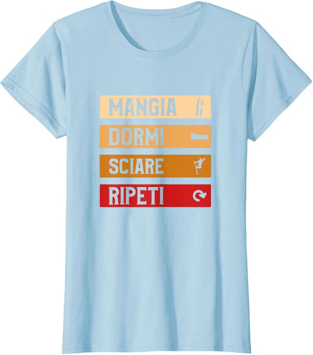 Thumbnail 4 de Divertente Idea Regalo Maglietta Sci