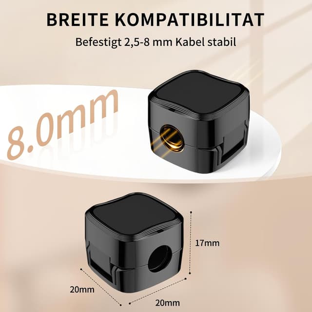 Detalle 1 de HoneyHolly Passe câble bureau 5 pièces