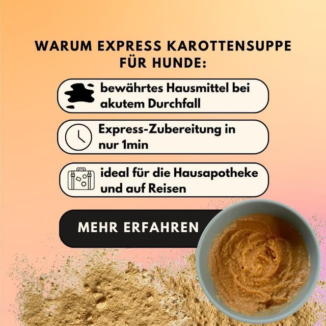Detalle 2 de people who kaer Morosche-Karottensuppe für Hunde (2×200 g) als Pulver – bis zu 5 l
