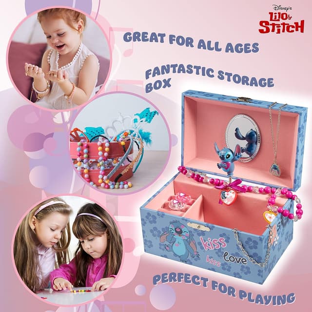 Thumbnail 2 de Disney Stitch Musical Jewellery Box with Spinning Figure