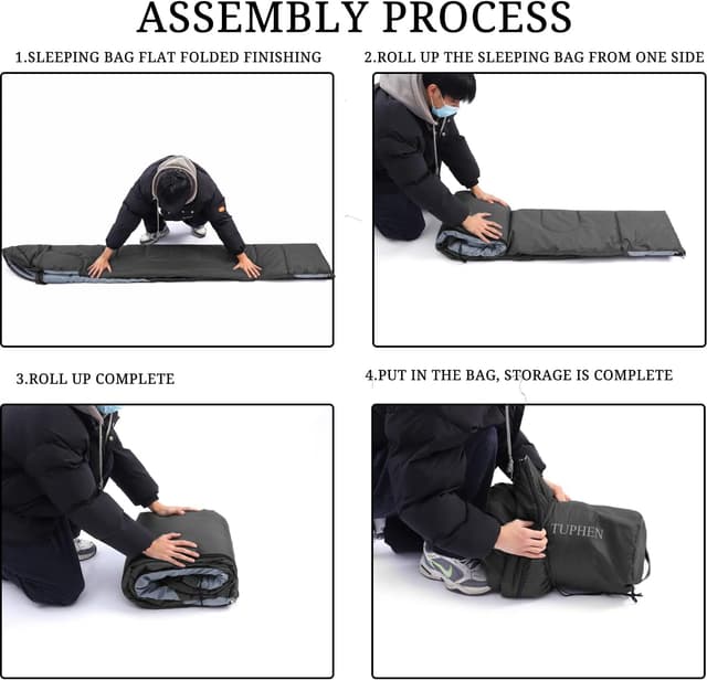 Detalle 2 de tuphen Schlafsack 3-4 Jahreszeiten