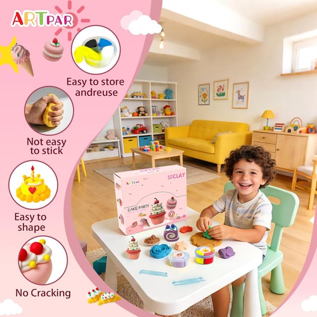 Thumbnail 3 de ARTPAR Air Dry Clay Kit 12-box set 🎨