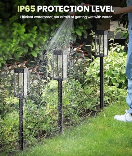 Thumbnail 3 de NEWMESSI Solar Path Lights 6-Pack for Outdoor Gardens