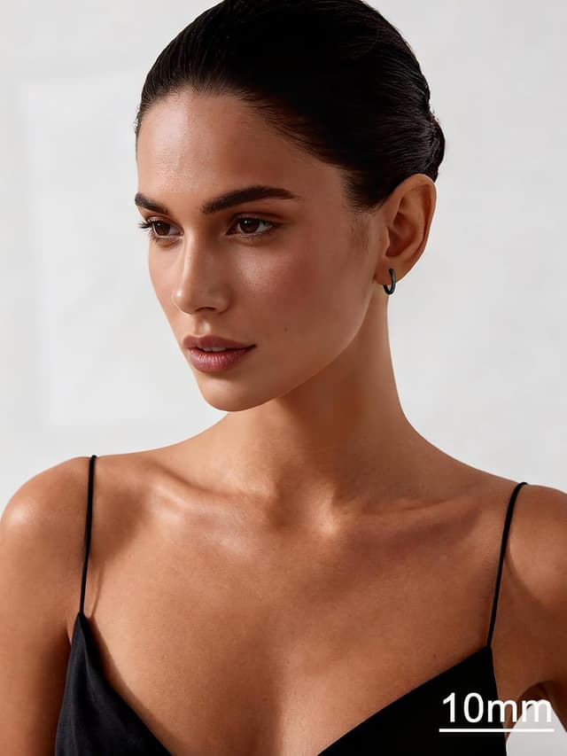 Detalle de SILVERCUTE Argent 925 Huggie 8 mm đ