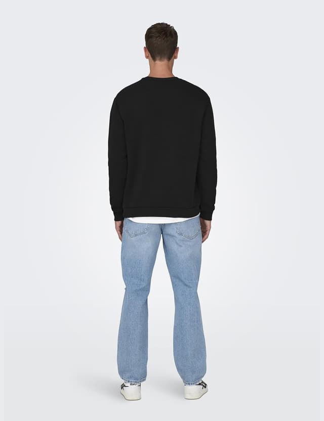 Detalle de Uomo O&S Maglione Basic a manica lunga con vestibilità regolare