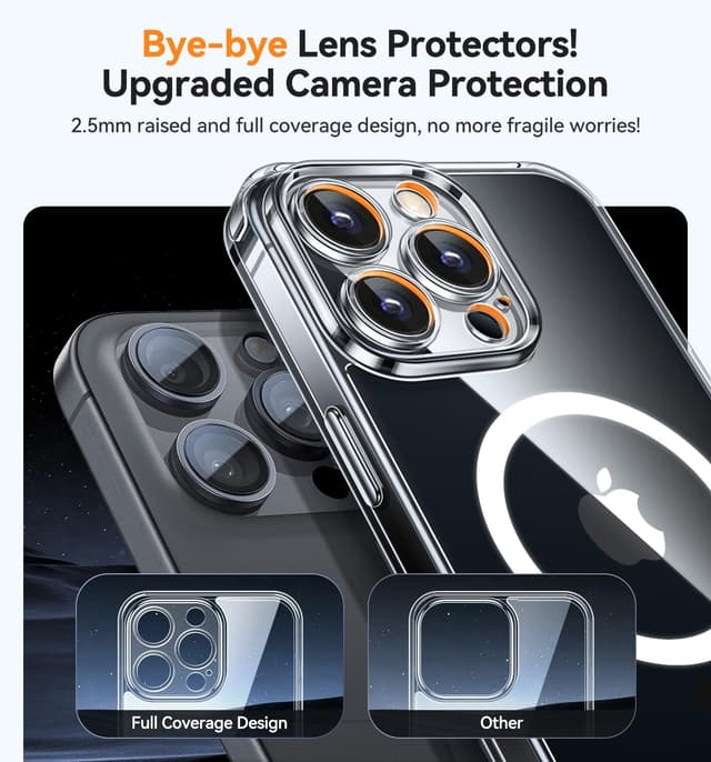 Detalle de CANSHN iPhone 16 Pro Hülle mit 2,5 mm Schutz