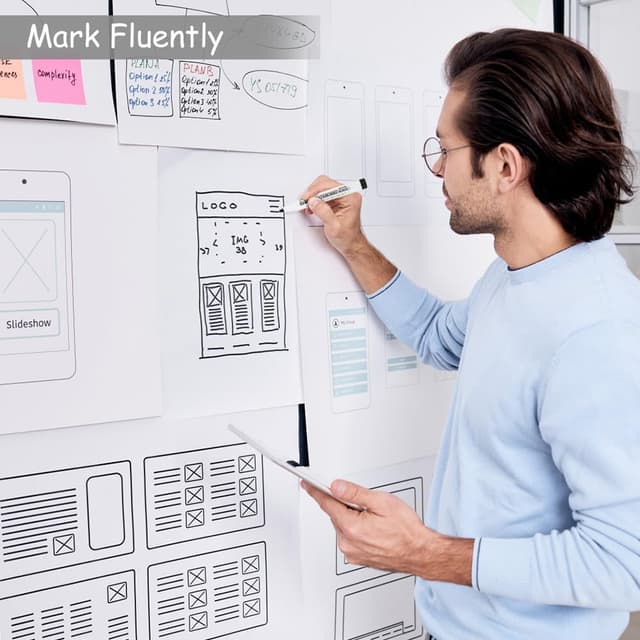 Thumbnail 4 de OFFCUP Feutres Tableau Blanc 8 pièces