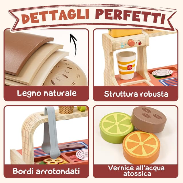 Thumbnail 3 de Lehoo Castle Cucina Giocattolo per Bambini 3–5 anni 🍔