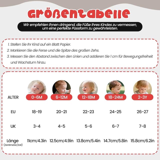 Thumbnail 4 de HMIYA Weiche Leder Krabbelschuhe 0-6 Monate 👶