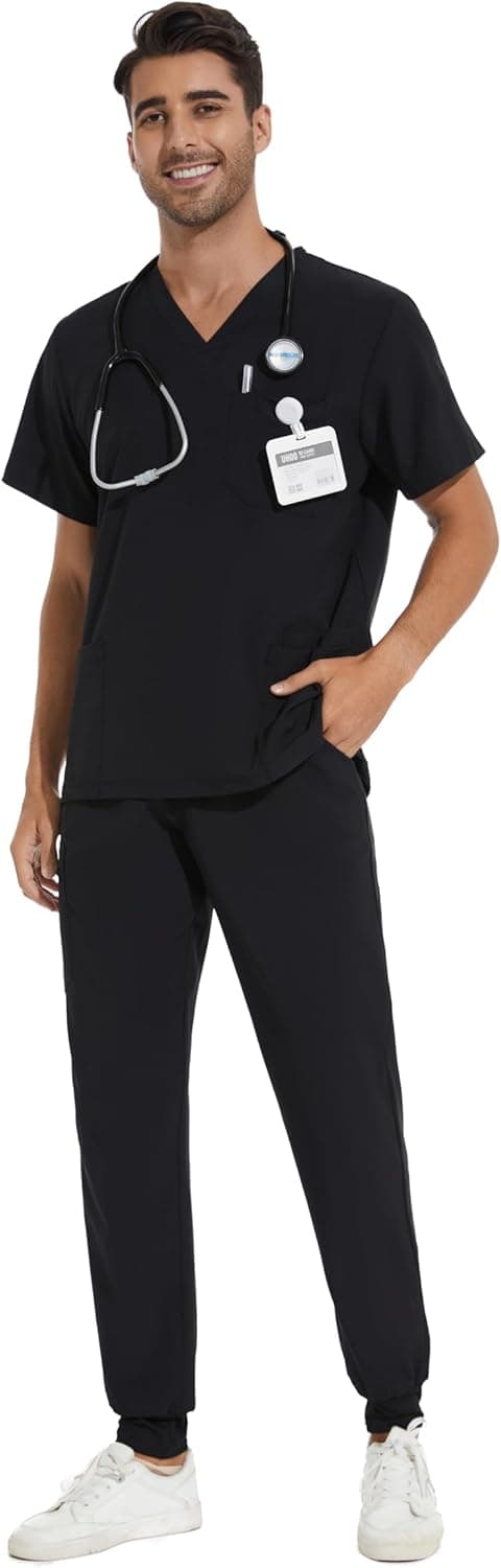 Imagen de COZYFIT Men Scrubs Set 8 pockets 🩺 en OfertitasTOP
