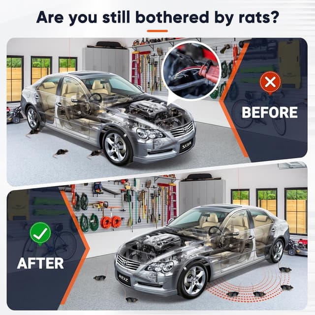 Detalle de WUGEIN repellente topi per auto a ultrasuoni con scaccia-martore portatile