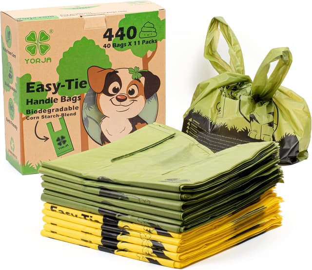 Detalle de YORJA Tie Handles Dog Poo Bags 440 pack