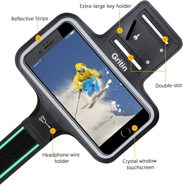 Detalle 2 de Gritin Running Armband for iPhone 6.1"