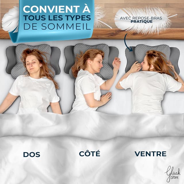Thumbnail 2 de Glückstoff Oreiller Ergonomique Cervical 30 nuits