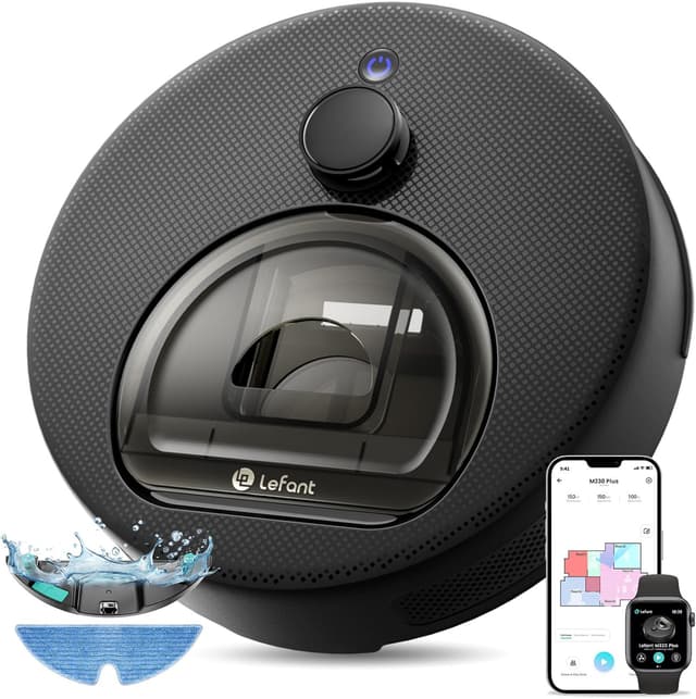Detalle de Lefant M330 Plus robot aspirapolvere lavapavimenti con mappatura, 5000Pa e WiFi