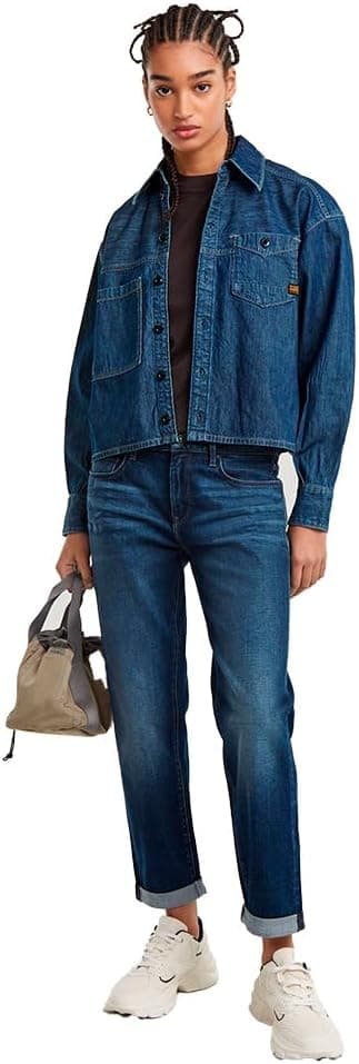 Detalle de G-STAR Damen Kate Boyfriend Jeans – niedrige Taille mit relaxedem Schnitt