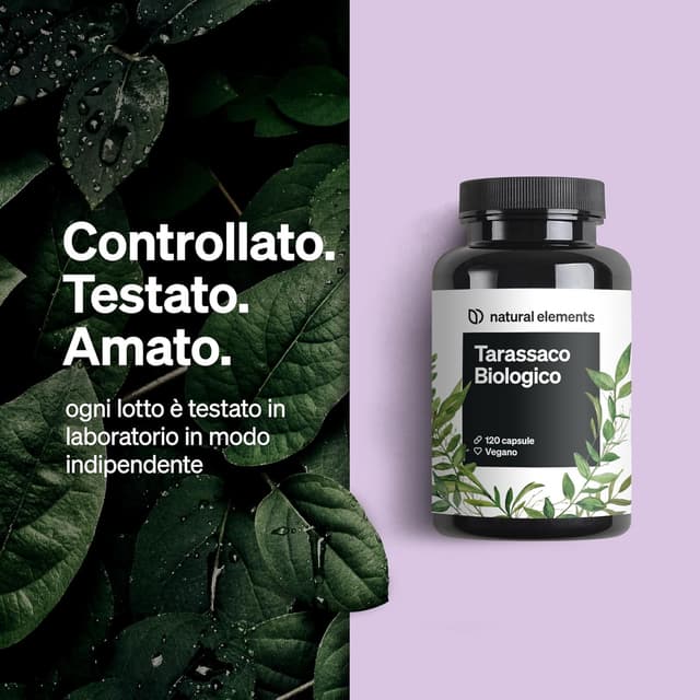 Detalle 2 de Tarassaco Biologico (120 capsule) – estratto di radici di tarassaco 10:1 ad alto dosaggio, vegano