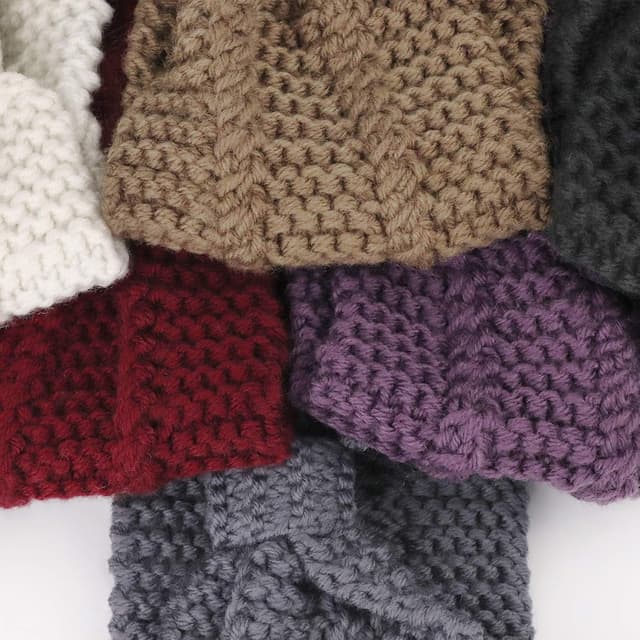 Detalle de DRESHOW 6er-Set Winter-Strick-Stirnbänder für Damen und Mädchen