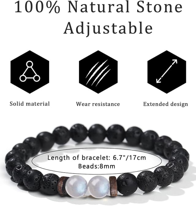 Detalle 2 de TOLOWOBK sobriety bracelet with 60 days