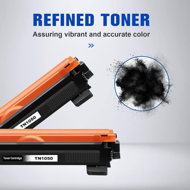 Detalle de Q-image TN1050 / TN 1050 compatible toner cartridges (2 black) for Brother TN-1050 printers
