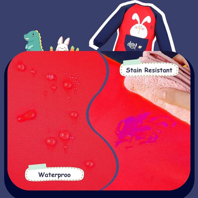 Thumbnail 4 de Romon Tablier Peinture Enfant 6–8 ans imperméable 🎨