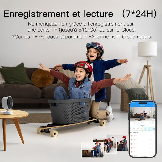 Detalle 2 de Caméra surveillance WiFi extérieure 2,5K