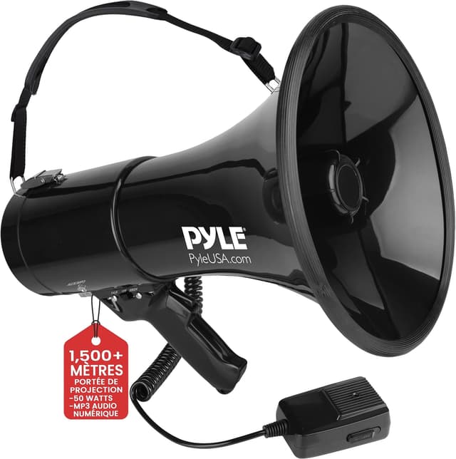 Detalle de Pyle Mégaphone Bullhorn 50 Watts 📢
