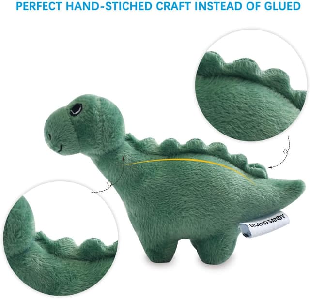 Detalle 2 de LEGEND SANDY Quietschendes Plüsch-Hundespielzeug-Set für Welpen (6-teilig) mit Quietscher