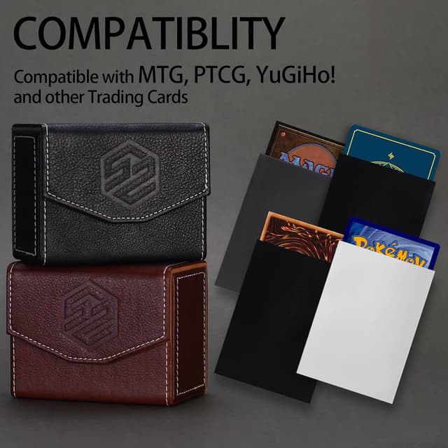 Thumbnail 1 de SANZIE Leder Kartenbox 68 Karten 🎴