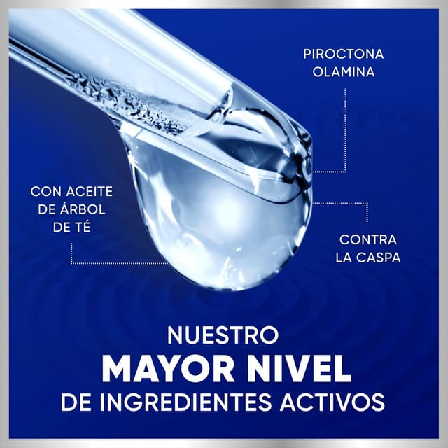 Detalle 1 de H&S Pro-Expert 7 Champú Anticaspa 300ml - Control Total 🚫