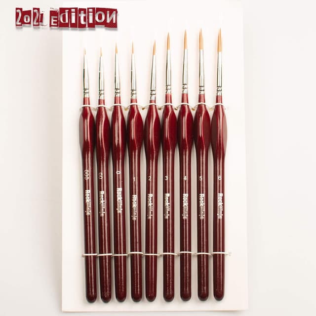 Detalle de Detail Paint Brush Set 9pcs for fine work