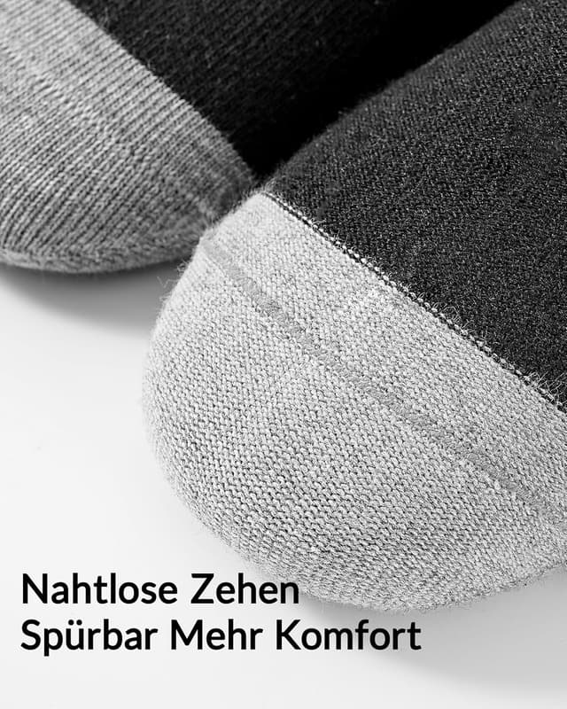 Detalle 2 de Jeasona 10 Paar Diabetikersocken Damen (35–42) ohne Gummibund, ohne Naht