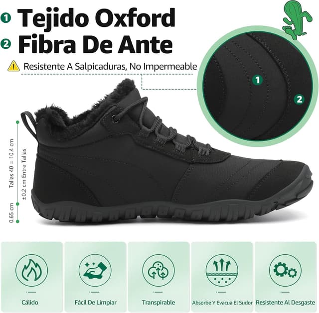 Thumbnail 2 de SAGUARO Barefoot Botines Invierno Cálido 36-48