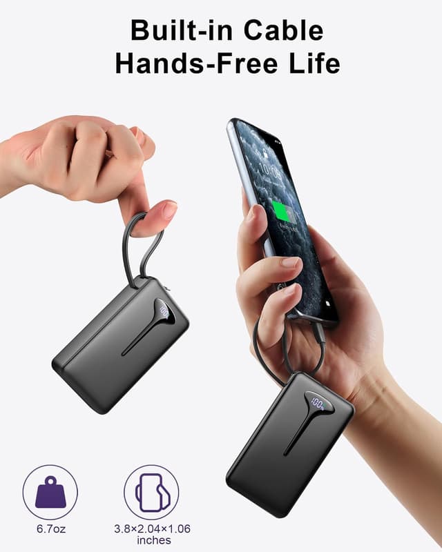 Detalle de Fast 22.5W 10,000mAh Power Bank 192g