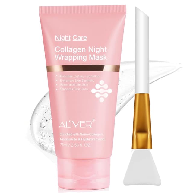 Detalle de Kollagen Nachtwickelmaske für Gesicht