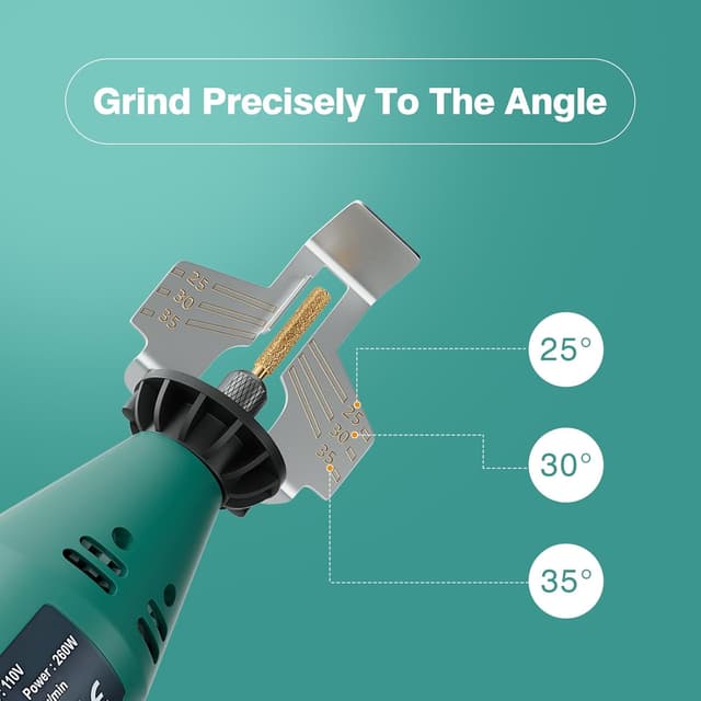 Thumbnail 4 de Ausacce Electric Chainsaw Sharpener Kit 9 files