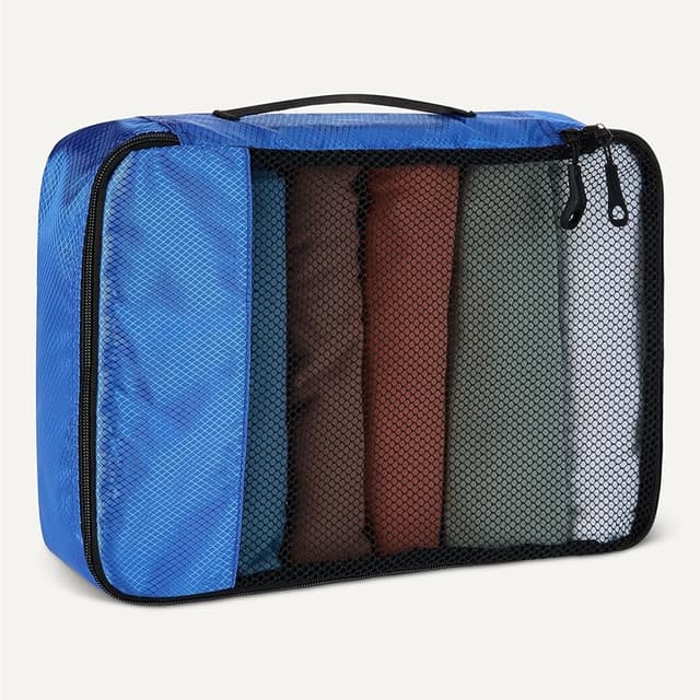 Detalle 2 de Amazon Basics Juego de 4 Bolsas de Viaje con Cremallera