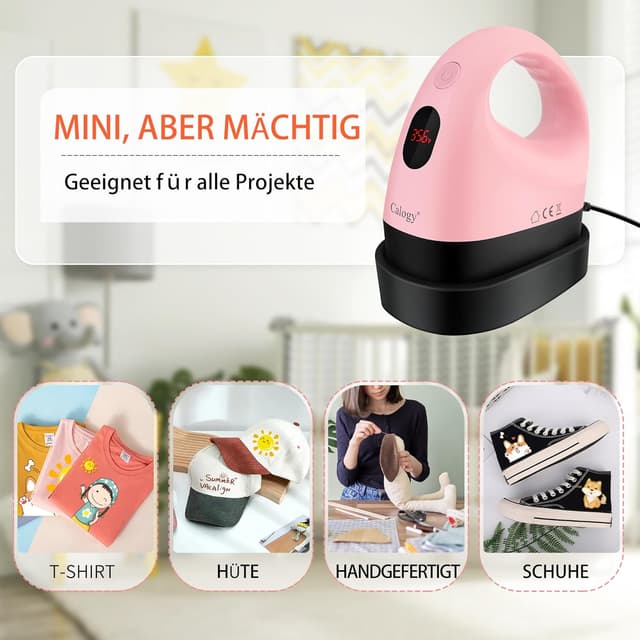 Thumbnail 6 de Calogy Mini Prensa de Calor Rosa Cereza