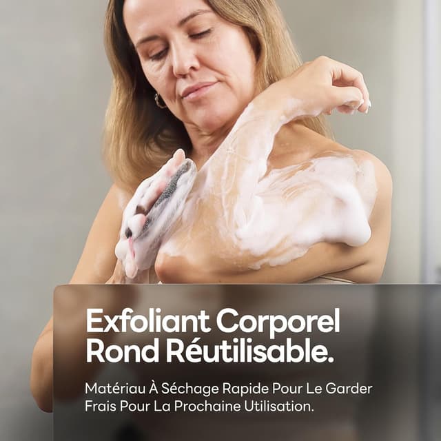 Detalle de CAVEEM Éponge exfoliante pour le corps (extra rugueuse) – Lot de 2