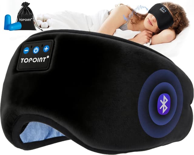 Detalle de TOPOINT Sleep Mask Bluetooth 5.4 sleep headphones