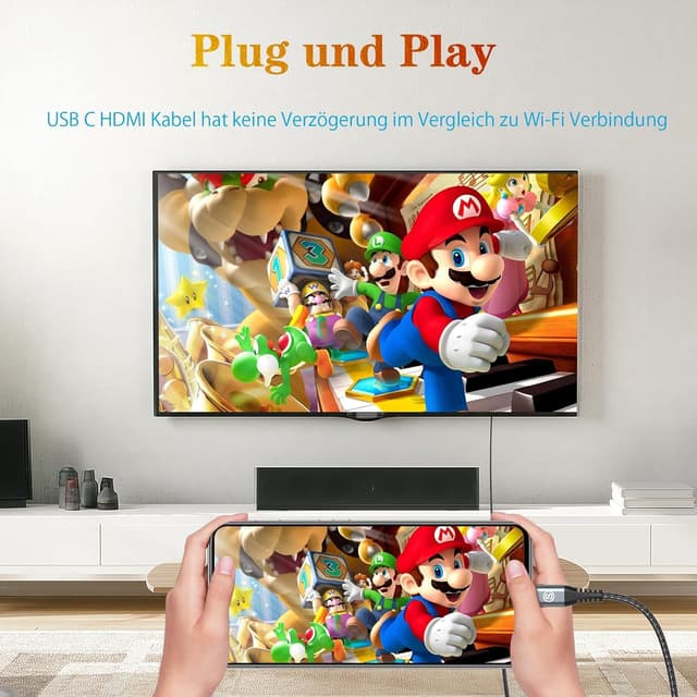 Detalle 2 de AviBrex USB C auf HDMI 4K 2M Kabel