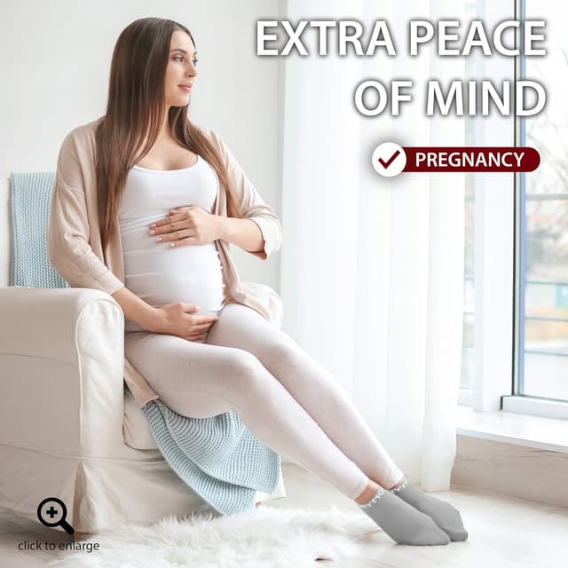 Detalle 2 de Rymora Non Slip Anti Skid Grip Socks (2 Pairs) for Pilates, Yoga, Barre & More