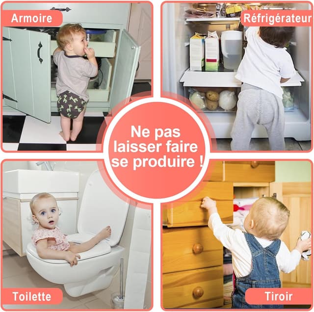 Thumbnail 5 de REDTRON Verrouillage Bébé Amélioré 6 pcs