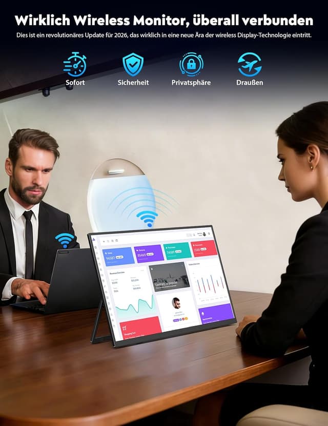 Thumbnail 5 de MAGICRAVEN Drahtloser Portable Monitor 15,6"