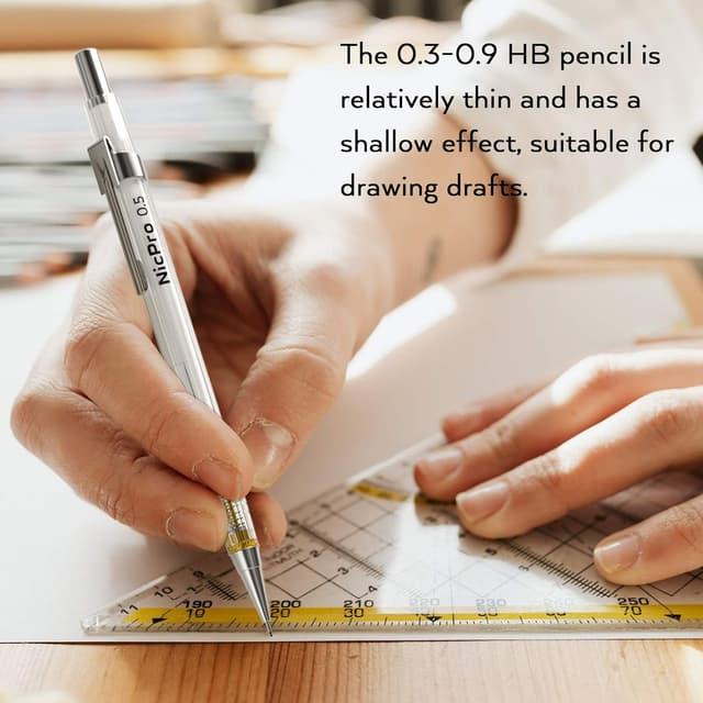 Detalle 1 de Nicpro 6 PCS Mechanical Pencil Set 0.3–2.0mm