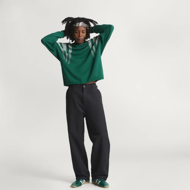 Detalle de adidas CAMISETA HOLGADA DE PUNTO SANTIAGO Fully Fashion en verde