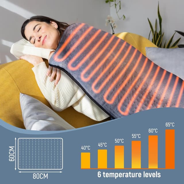 Detalle 2 de Kdti Heizkissen mit 6 Stufen 80 x 60 cm