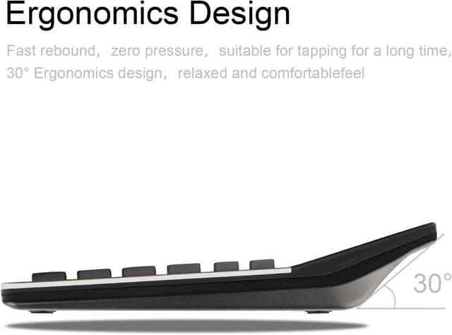 Detalle 2 de HIHUHEN Large Calculator (Solar & Battery) with 12-digit Display