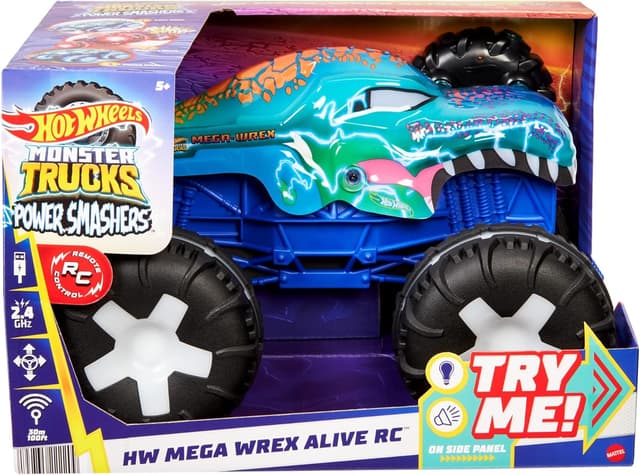 Thumbnail 6 de Hot Wheels Mega-Wrex 🚗 Coche teledirigido con luces y sonidos