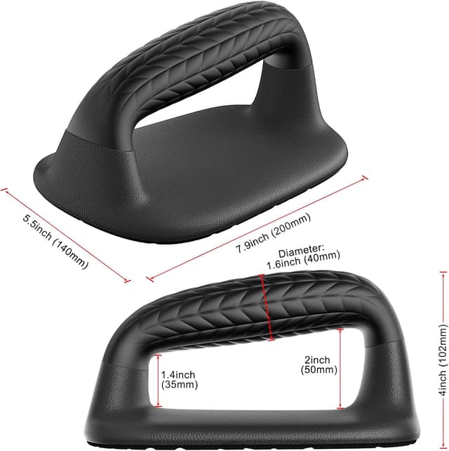 Detalle de SELEWAERE Calisthenics Liegestützgriffe Set mit Dip-Barren – weicher Griff, rutschfeste Unterseite